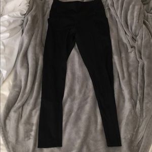 black high waisted athletic leggings
